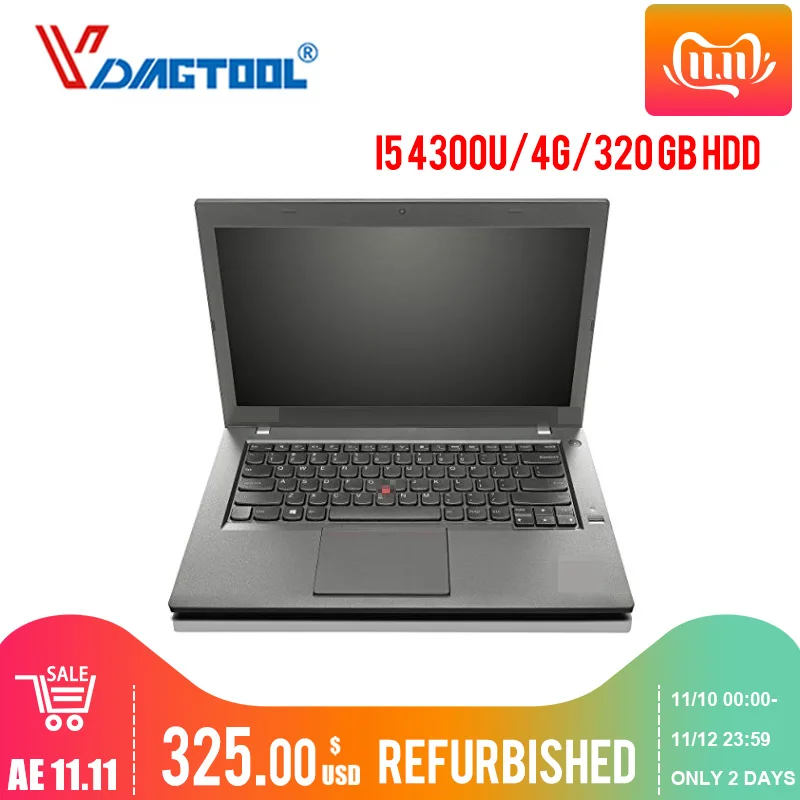 Vdiagtool использованный отремонтированный ноутбук I5/4G 320GB HDD для VXDIAG VCX SE IPROG Pro