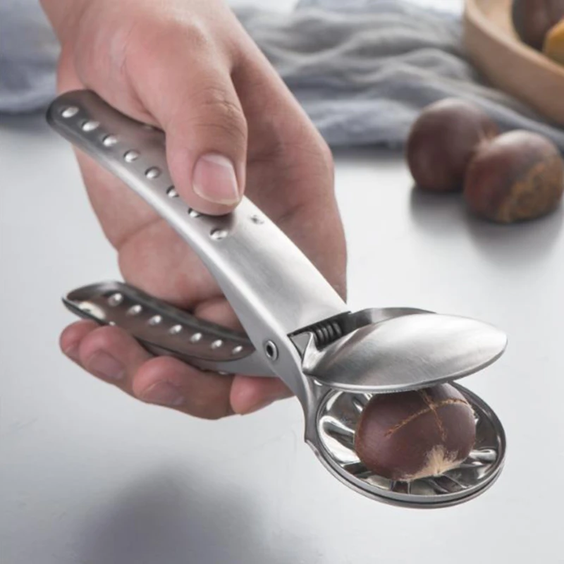 

Chestnut Opener Peeling Chestnut Tool High Quality Stainless Steel Chestnut Clip Chestnut Openers Sheller Kitchen Tools