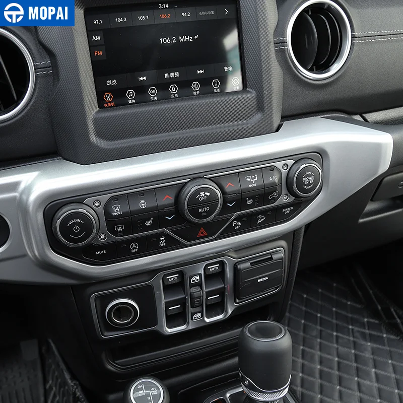 Панель управления MOPAI для Jeep Wrangler JL 2018 + аксессуары Gladiator JT +|Лепнина интерьера| |