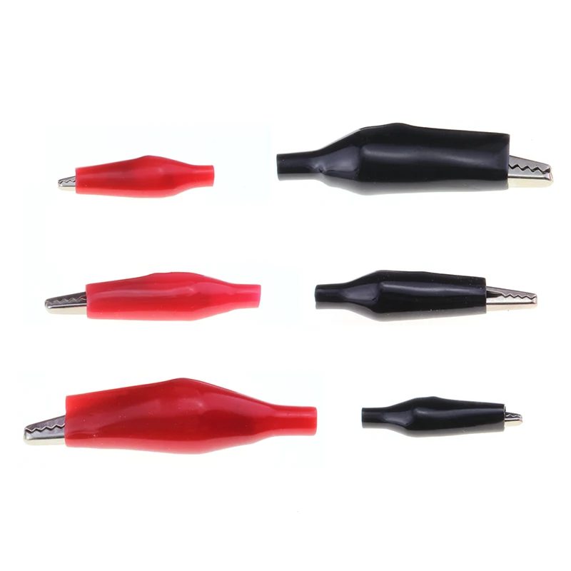 

100pcs 28mm 35mm 45mm Electrical Probe Alligator Clips Crocodile for Testing Probe Meter test probe instrument