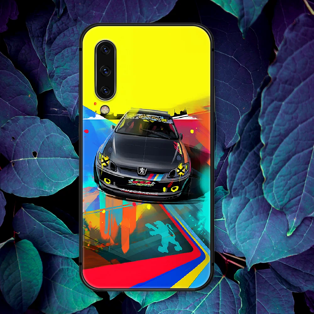 

PEUGEOT Luxury Sport Car Phone Case For Samsung Galaxy A 3 5 7 8 10 20 20E 21S 30 30S 40 50 51 70 71 black Hoesjes Soft Cover