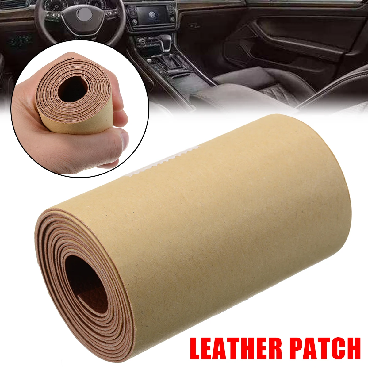 Самоклеящаяся кожаная лента прочная ремонтная нашивка с отверстием для