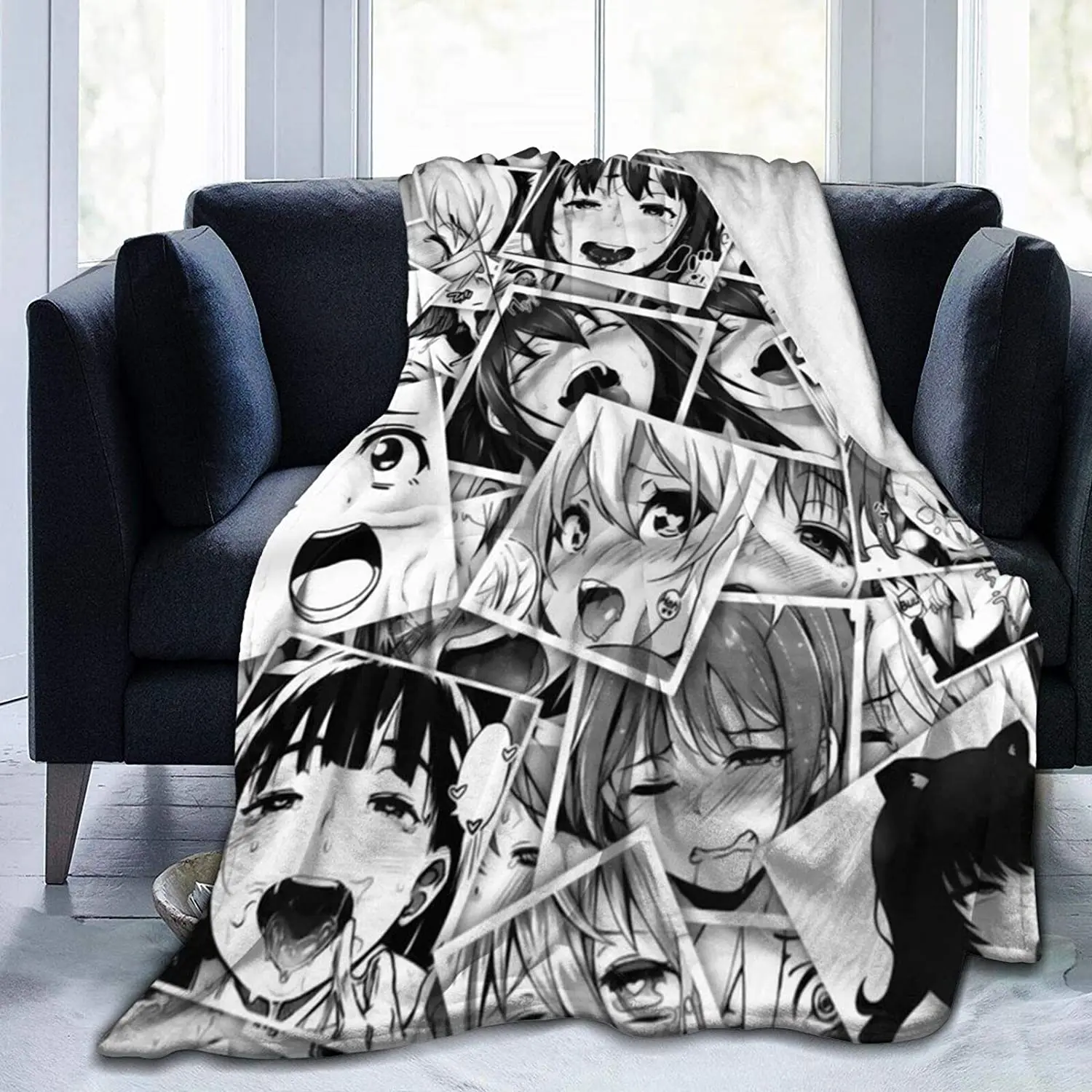 

Легкий легкий плед Ahegao с рисунком, супер мягкое ультрароскошное плюшевое Флисовое одеяло для дивана и кровати