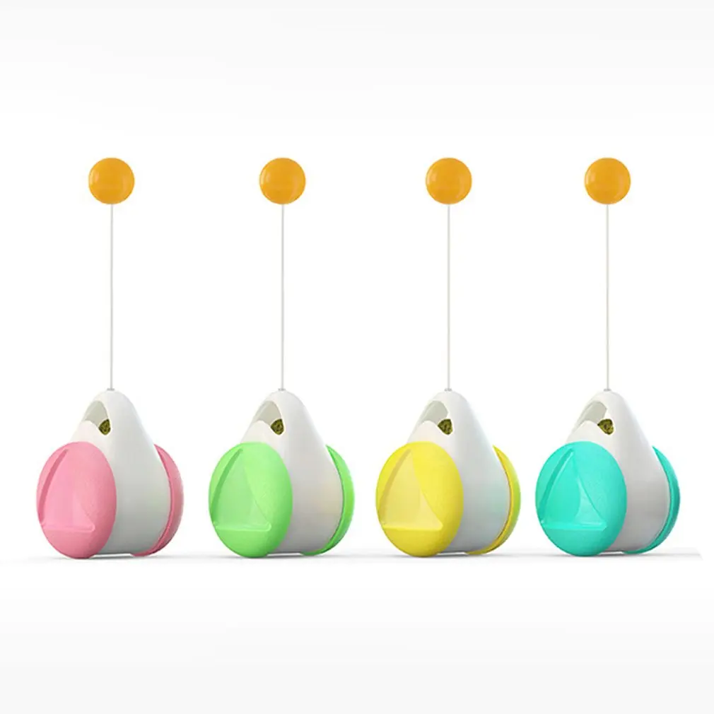 

Tumbler Swing Toys For Cats Kitten Interactive Balance Car Cat Chasing Toy With Catnip Ball Funny Pet Chaser