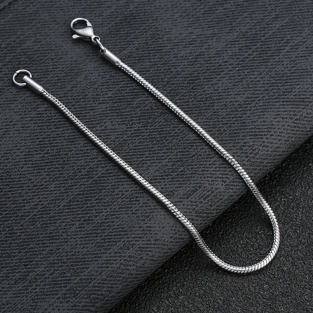 Браслет-змейка мужской и женский из титановой стали ширина 2/3/4 мм | Украшения