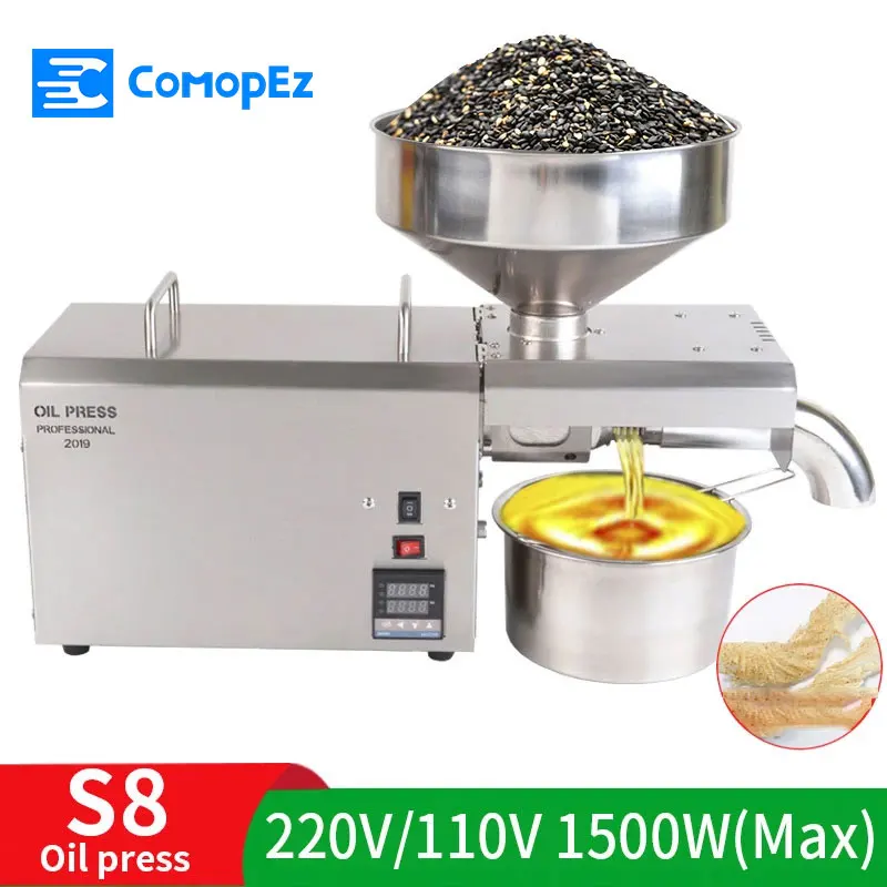 

Stainless steel multi-functional oileroil press tool for extracting coconut peanut coco olive oil factory price oilpressure tool