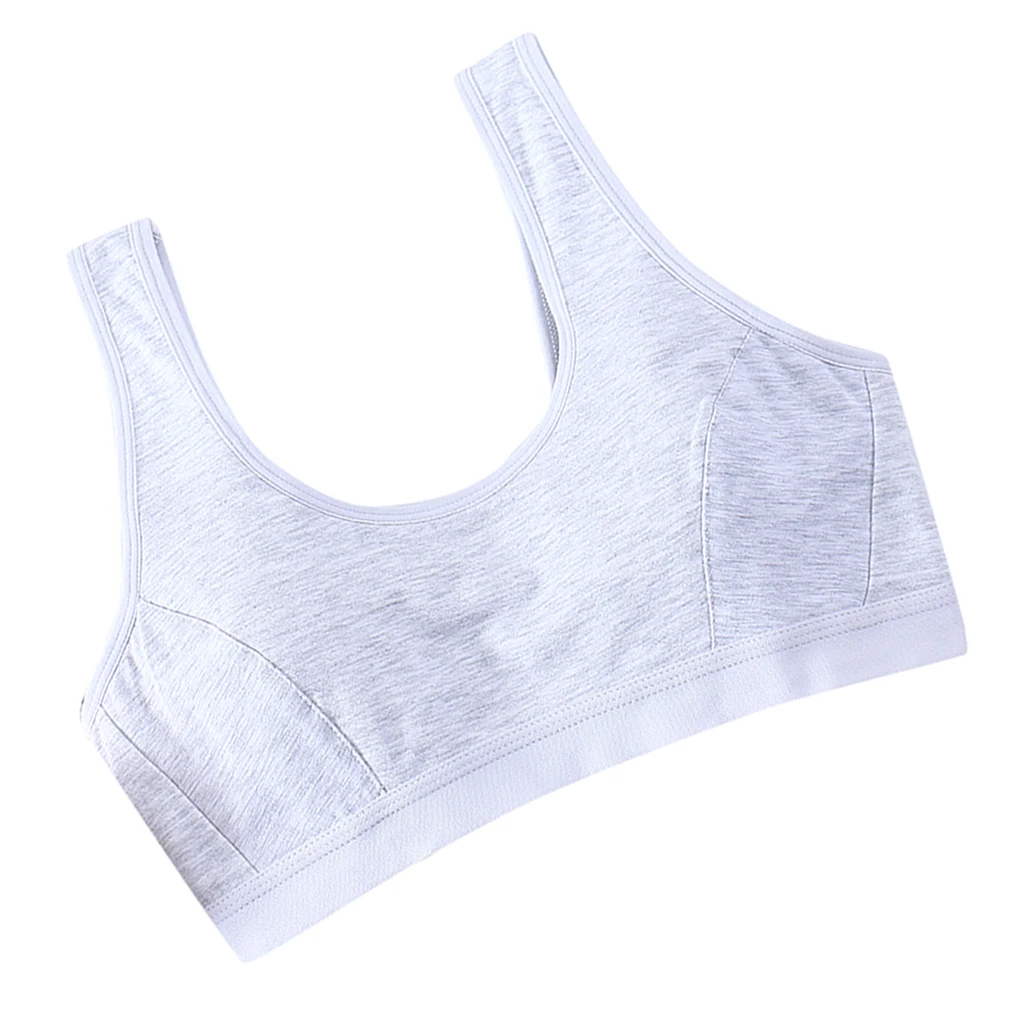 Однотонное нижнее белье для подростков 12 лет милый спортивный бюстгальтер