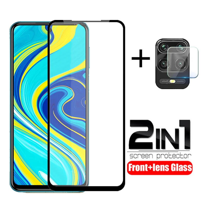 Защитное стекло 2 в 1 закаленное для экрана камеры 9 pro max защитное объектива S 5