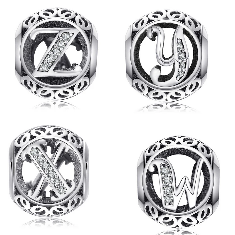 Женская серебряная подвеска с буквами-бусинами 925 | Украшения и аксессуары