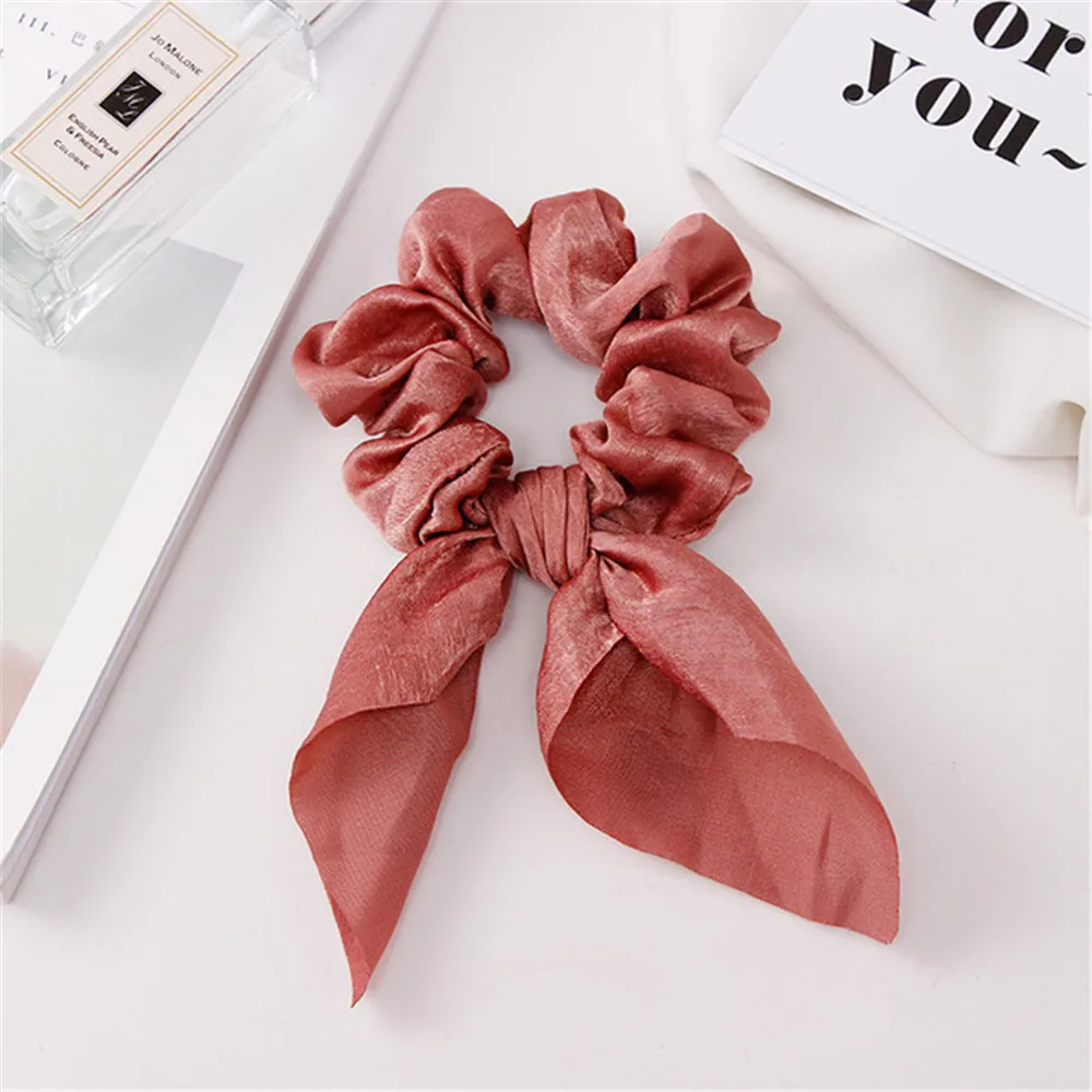 1 шт. красочная шифоновая бантик эластичная Новогодняя повязка на голову конский