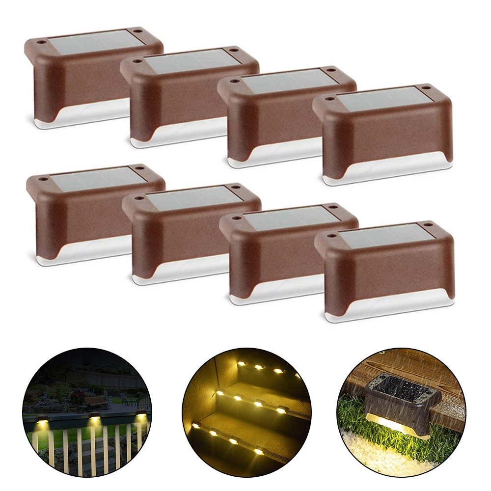 

4 шт. 8 шт. 12 шт. садовые огни, освещение лестницы, солнечные огни, сценическое освещение, водонепроницаемые садовые огни, декоративные лестни...