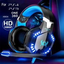 Gaming Headset Game Headphones 7.1 Surround Sound for Computer PS4 Xbox PC Wired Headsets With Mic and LED Light