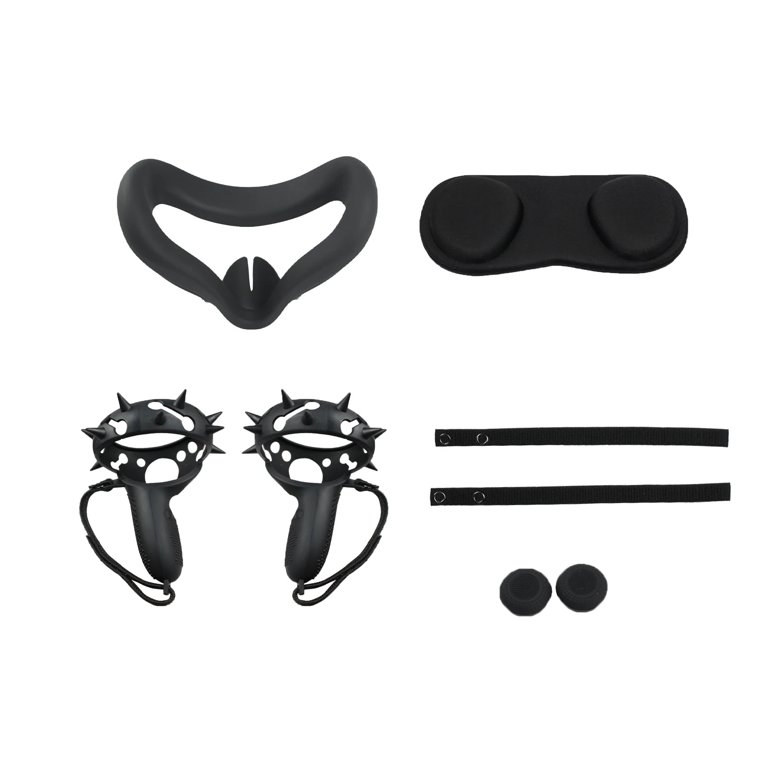 

Eye Mask Cover Face Pad VR Handle Grip Caps for Oculus Quest 2 VR Controller Protection Silicone Case Cover Sleeve Accessories