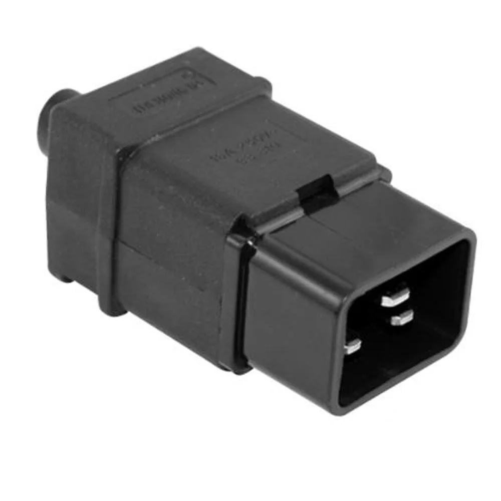 Универсальный адаптер питания черный 16 А 250 В медь IEC320-C19/C20 PDU штепсельная розетка