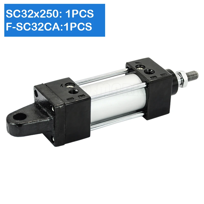 Дополнительный магнит SC32x250 стандартный воздушный цилиндр, диаметр 32 мм, ход 250 мм, пневматический цилиндр двойного действия SC32* 250 - Цвет: F-SC32CA