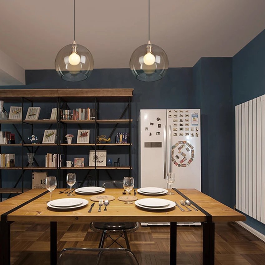 Современный светодиодный стеклянный подвесной светильник s лампа в