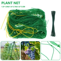 1 pcs garden plants climbing net 50 pcs cable tie support climbing bean plant nets grow fence climbing net garden supplies