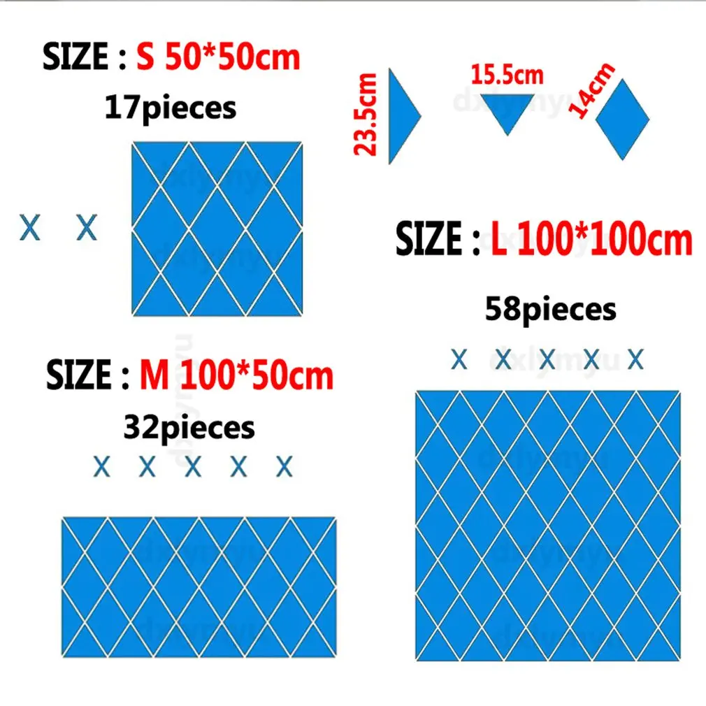 

3D Mirror Removable Waterproof Self-adhesive Mirror Stickers Home Bathroom Kitchen Wall Stickers Kitchen Decoration