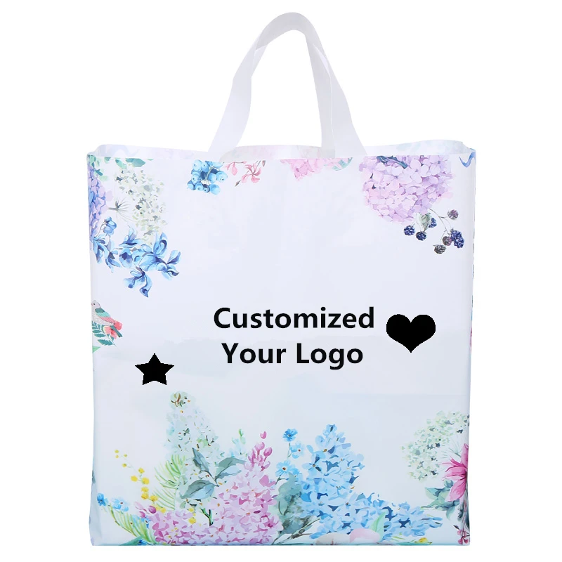 Пластиковые пакеты LBSISI Life Цветочная сумка с принтом вашего логотипа упаковка из