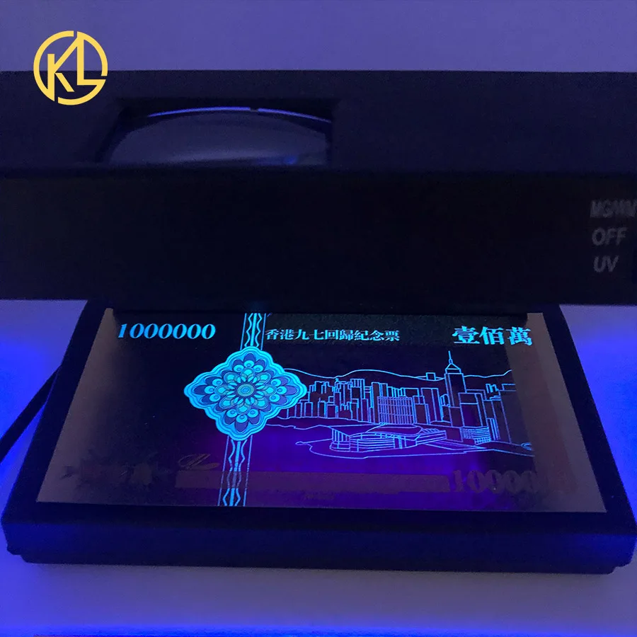 1000 шт./кор. один миллион Гонконга долларов золото Фольга купюр украшен китайским