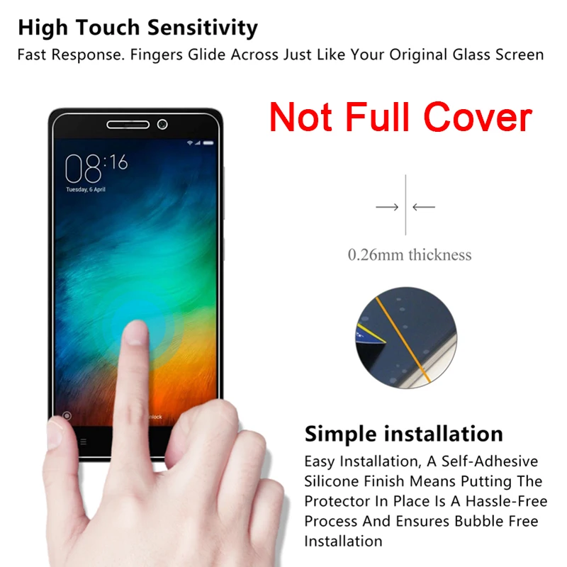 9H прозрачное закаленное стекло для защиты экрана Redmi S2 Go 3S 3X 3 2 пленка HD Защитное