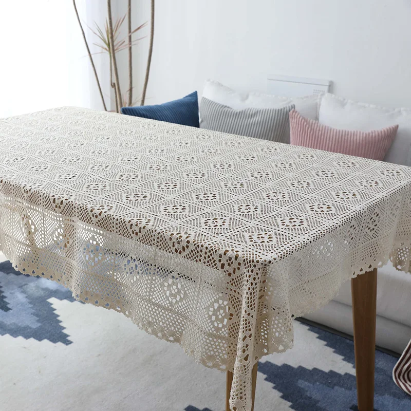 

Table Cloth for Home Fabric Table Cloth for Rectangular Table Linen Tablecloth with Embroidery Kitchen Ornaments Household Items