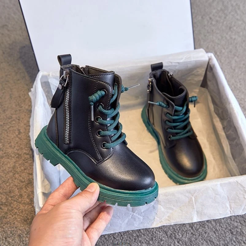 Детские Ботинки Martin осенние ботинки для девочек водонепроницаемые из