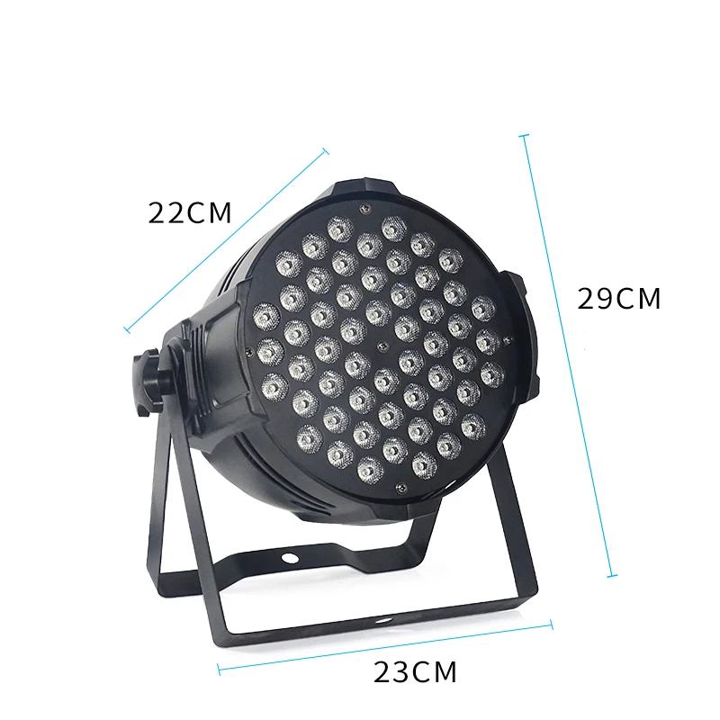 6 шт. светодиодный цветной сценический светильник RGBW алюминиевый с фонариком