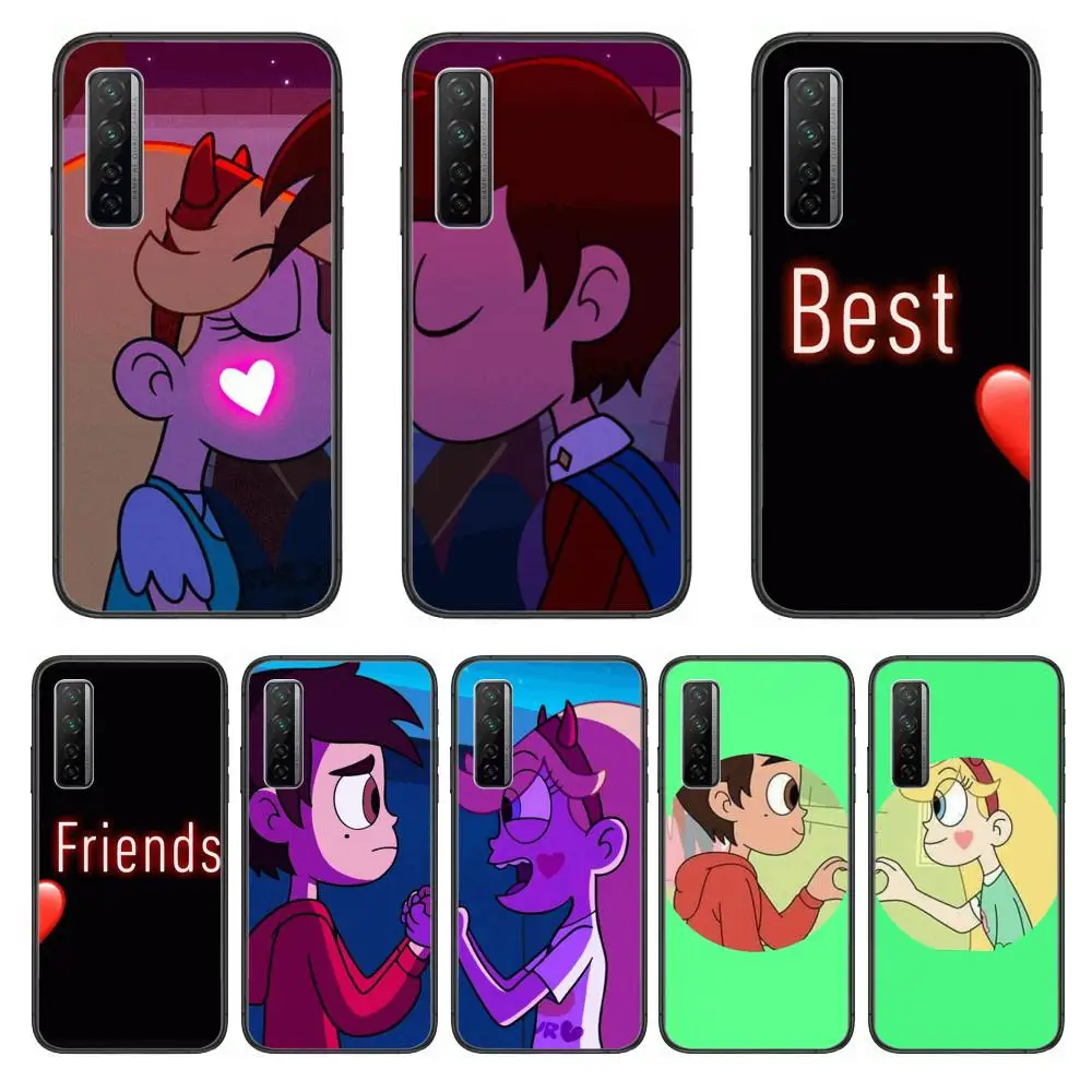 

Lovers Couple Case For Phone Case For Huawei Nova 2 3 4 5 6 7 8 SE i E Pro Lite Black Etui Coque Painting Hoesjes comic fashion