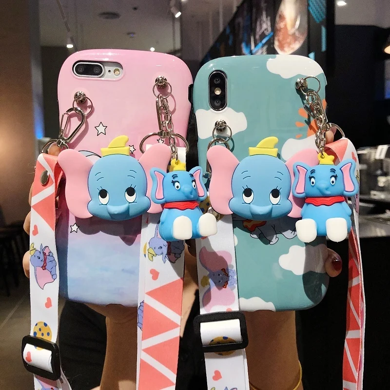 Модный косой рюкзак для IPhone 11 Pro XS Max X Xr7 8 6S Plus милый мультяшный рисунок с