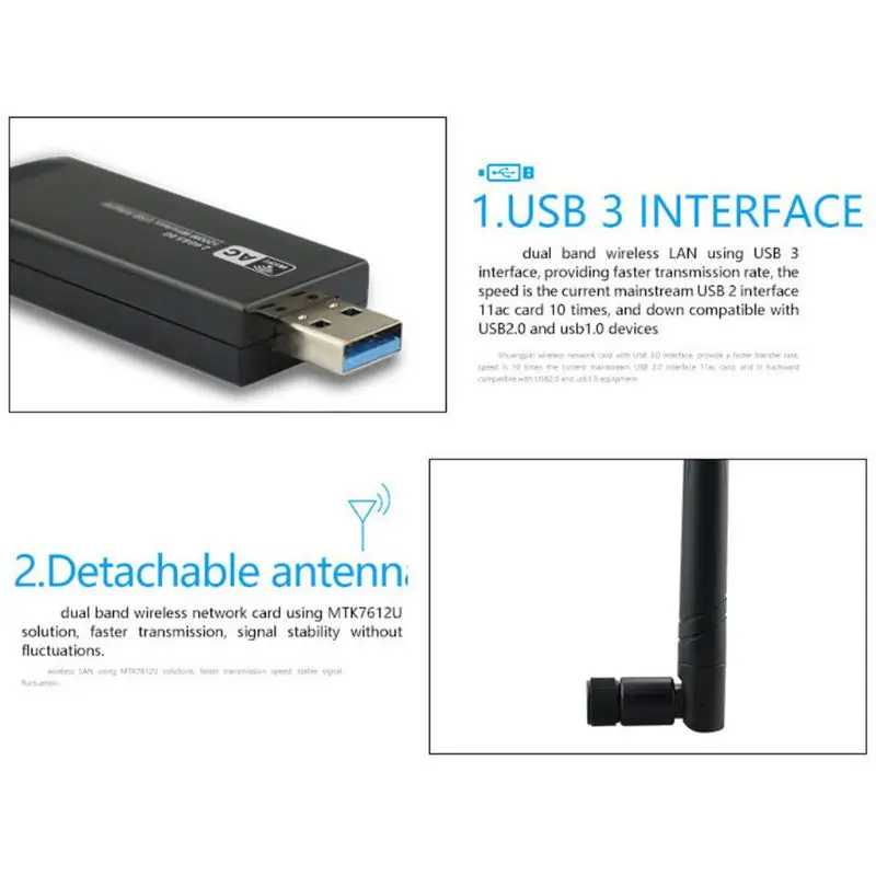 2020 Новый 2 4G WIFI USB Lan адаптер с высоким коэффициентом усиления антенна 300 Мбит/с