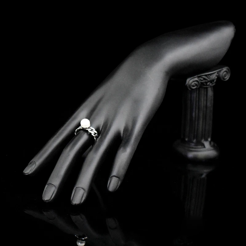 Новое модное античное серебряное покрытое твист плетение открытые регулируемые