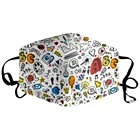 Пылезащитная маска для рта, хлопковая Бриллиантовая многоразовая маска, костюм для Хэллоуина, маска для лица, хлопковая дышащая маска для лица, модные маски