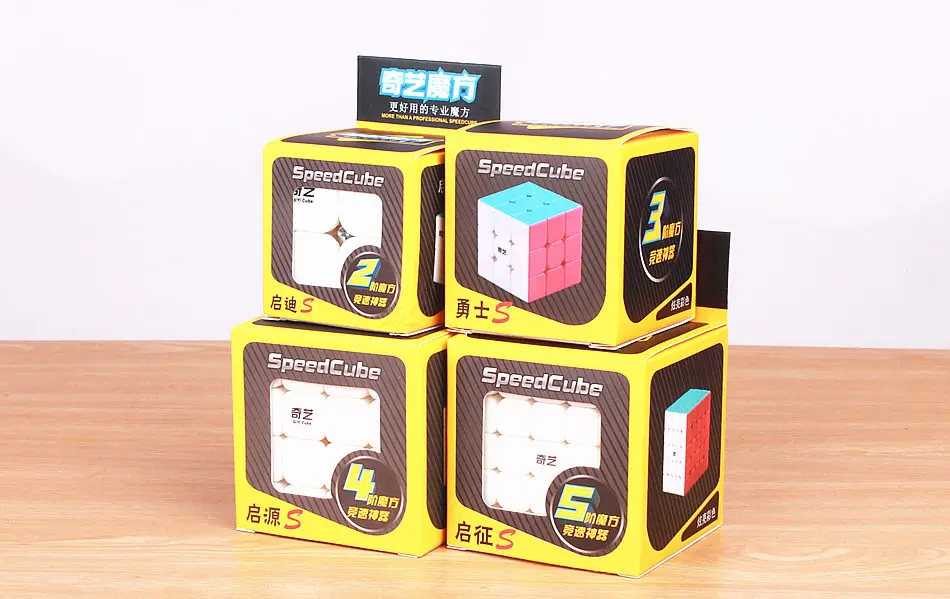 QIYI warrior 3x3x3 4x4x4 5x5x5 Волшебные кубики, детские игрушки, скоростные пазлы, куб, обучающая наклейка, меньше магических игрушек, карманный куб 2x2x2