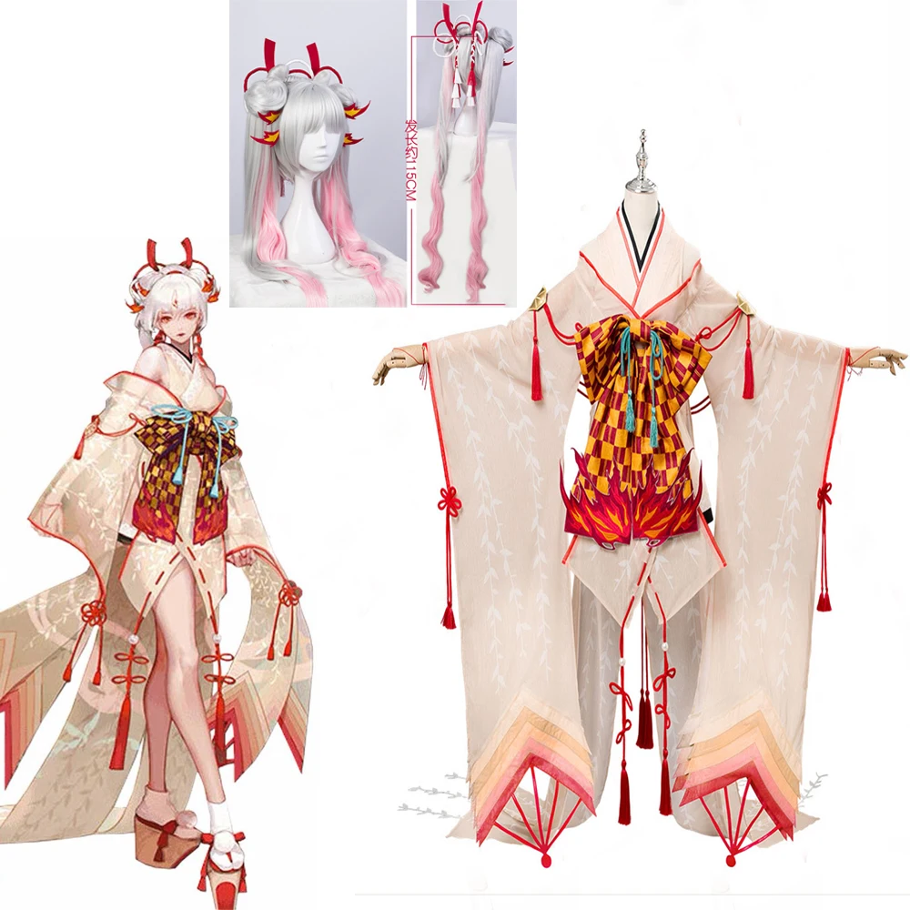 2020 Shiranui Onmyoji SSR Shiranui Diver Ali Kimono Cosplay Costume New sexy Dress Halloween Party costumes Gifts Free Shipping