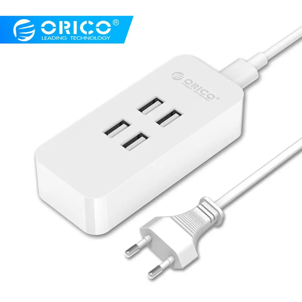 ORICO 4 порта USB зарядное устройство 20 Вт настольное зарядное устройство Смарт зарядное устройство ЕС Разъем для samsung Xiaomi huawei планшет