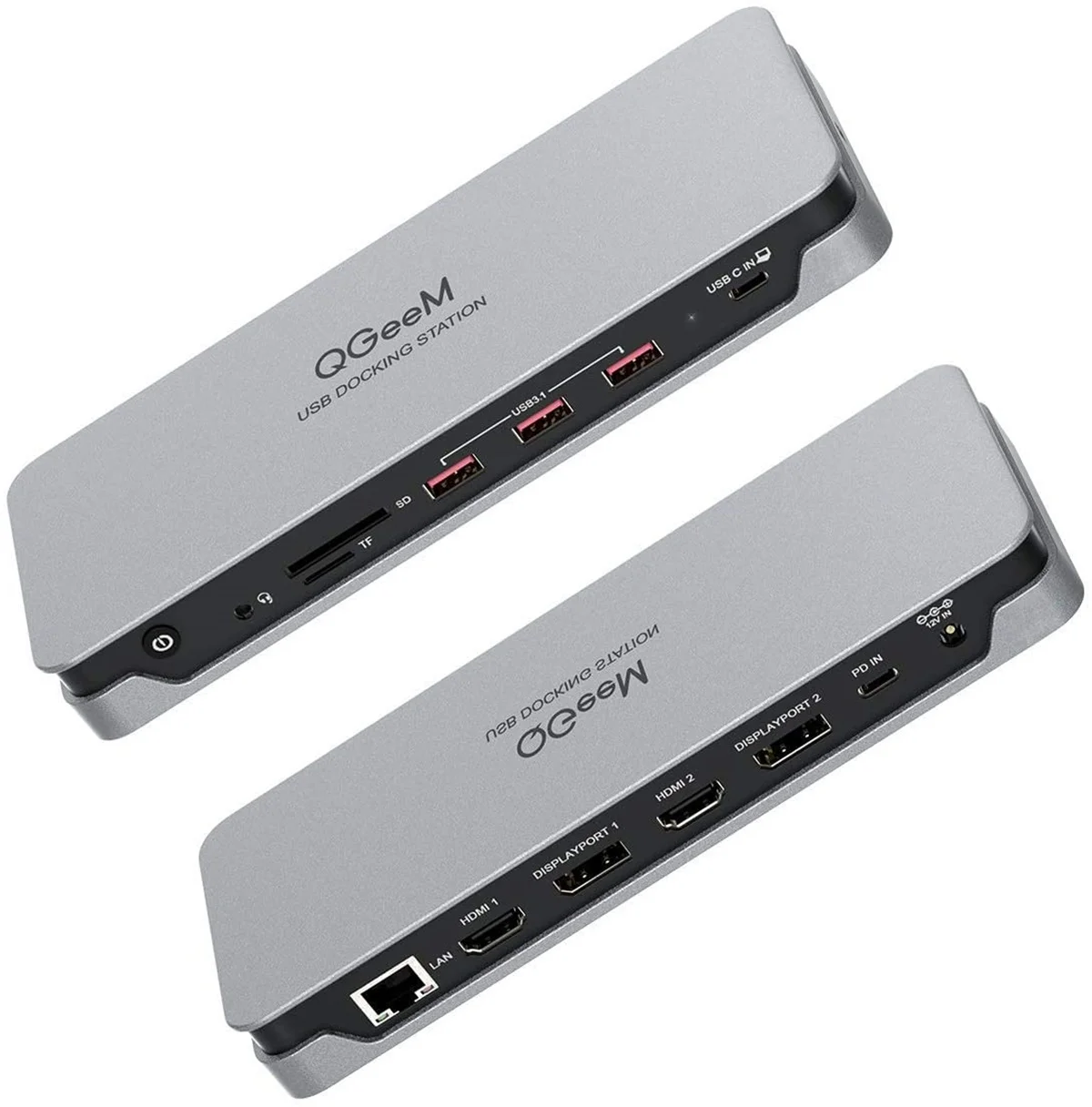 

Док-станция USB C,QGeeM, 4-дюймовый дисплей Thunderbolt 3