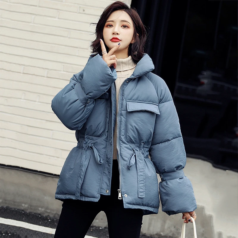 Зимняя женская стеганая куртка женские стеганые куртки Теплая повязка белое