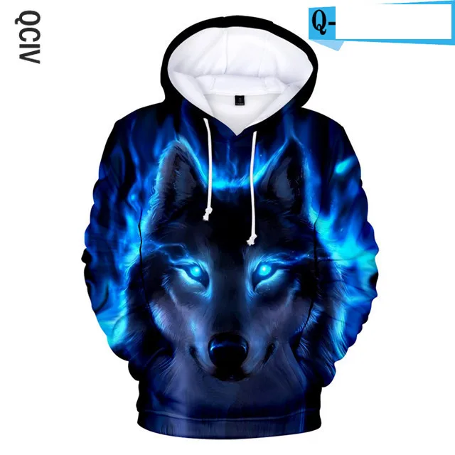 

Personality Adult children size Samoyed Wolf Hoodies Boy 3D Print Sweatshirts Men Harajuku Autumn Winter Pullovers Wolf hoodie