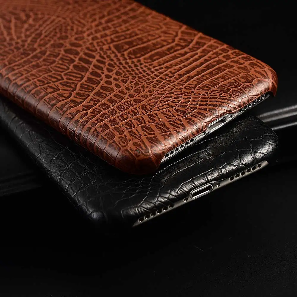 

For iPhone XS Max XR X 11 12 Pro Max 12 mini Snake Crocodile Skin Phone Cases For iPhone 8 7 6 6S plus SE Leather Soft Cover