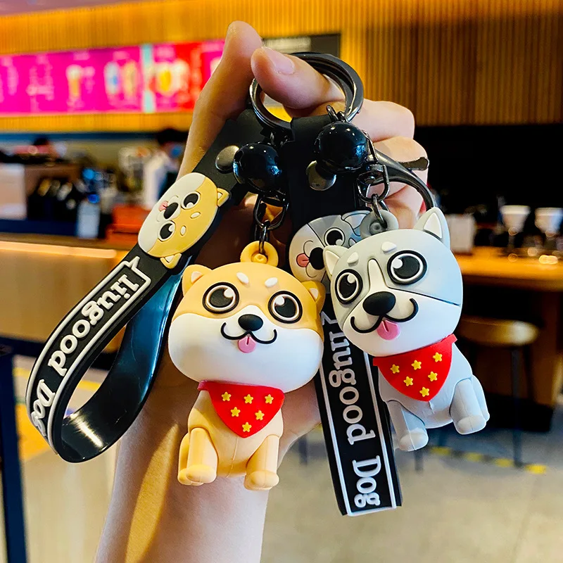 

Cartoon dog cute keychain pendant creative home chain ring ring dog pendant accessories bag bag doll doll