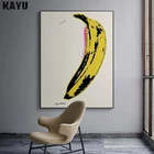 Набор для рисования Энди Уорхол банан, постеры и принты на холсте для декорирования стен гостиной