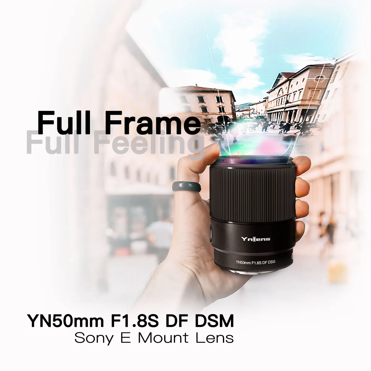 

Полнокадровый объектив YONGNUO YN50mm F1.8S DF DSM для Sony E-Mount A6300 A6400 A6500 NEX7 фоторамка Автофокус AF/MF