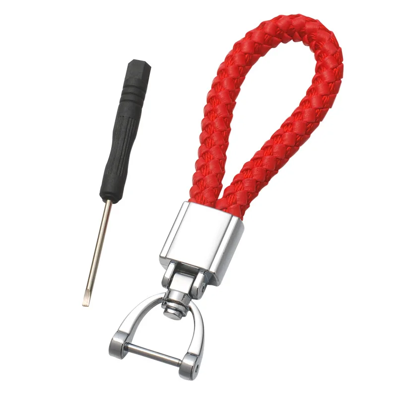 1 шт. Высококачественный Универсальный креативный кожаный брелок ручной работы