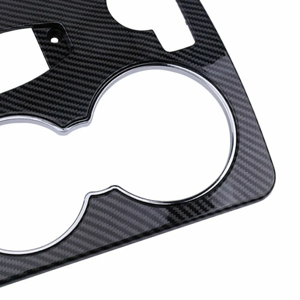 

1pc Cup Holder Trim Car Carbon Fiber Center For Benz E550 Base Coupe 2-Door 2010-2013