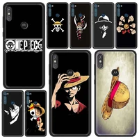 Case for Motorola Moto Play One Fusion Plus Power Lite Soft Cover Hype Stylus E6s Phone Funda One Piece Ace Anime Sac