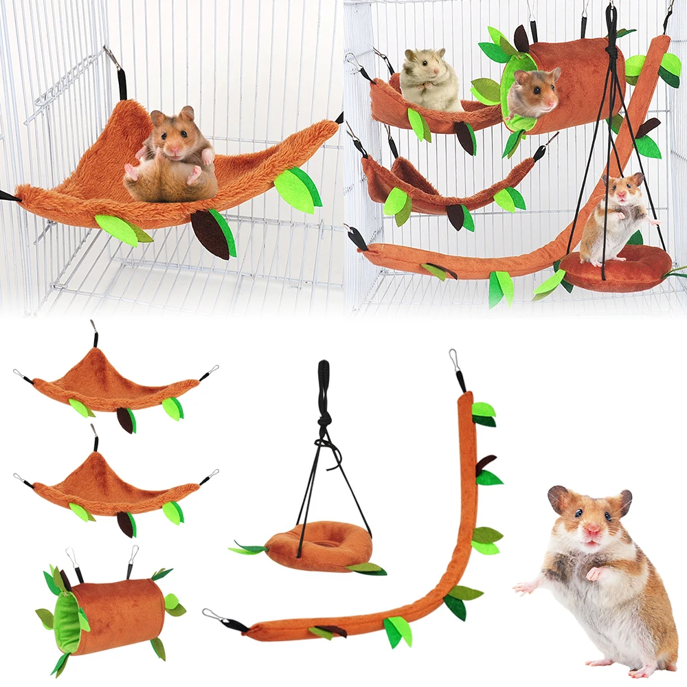 

Creative Pet Hammock Winter Warm Soft Hanging Nest Bird Hamster Chinchilla Squirrel Sleeping Bed Small Pet Supplies