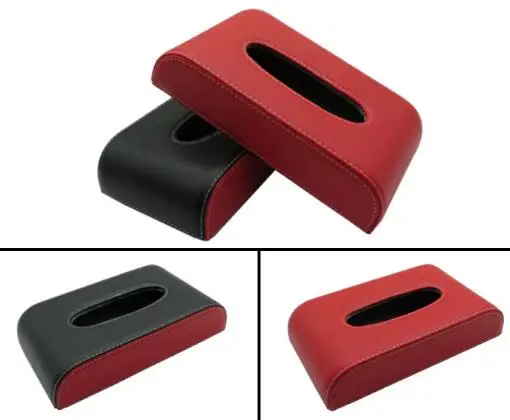 Кожаный Автомобильный подлокотник коробка для салфеток автоматический насос