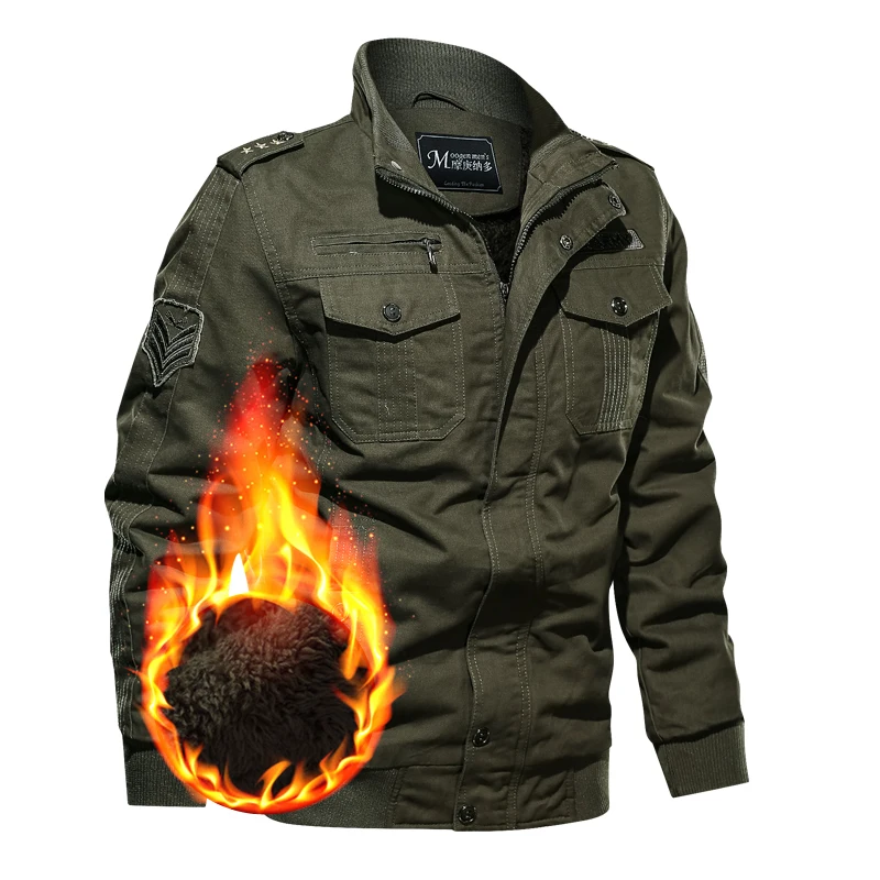 

2020 Brand Clothing Men Bomber Jackets Fleece Jacket Army Tactical Clothing Multicam Male Camouflage Windbreakers Plus Size 6XL