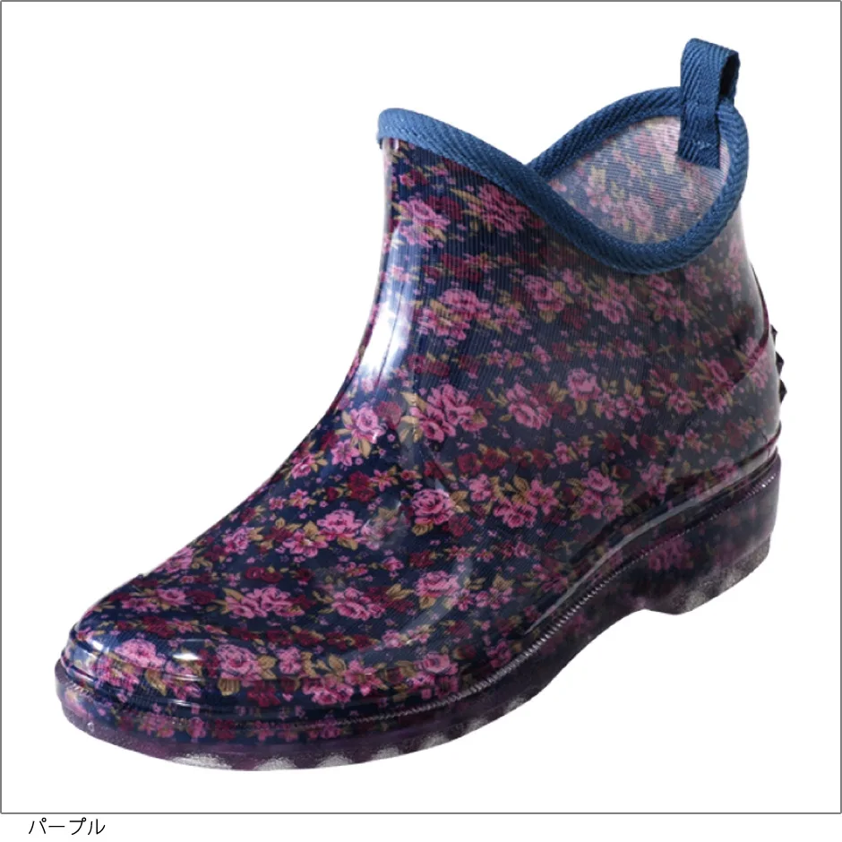 

Rain Boots Women's Fashion Non-Slip Outer Warm And Cotton Velvet Water Short Tube Kitchen Work Shoes Wear-Resistant Low Overshoe